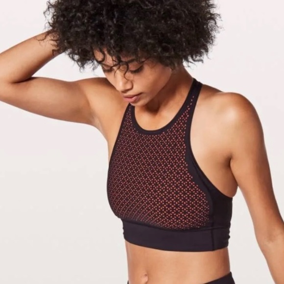 lululemon athletica Other - Lululemon Colour Me Quick Bra Black / Flash Light Tone Size 4